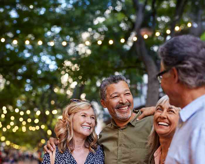 a group of friend smiling