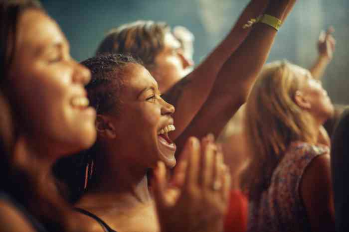 people screaming in a concert