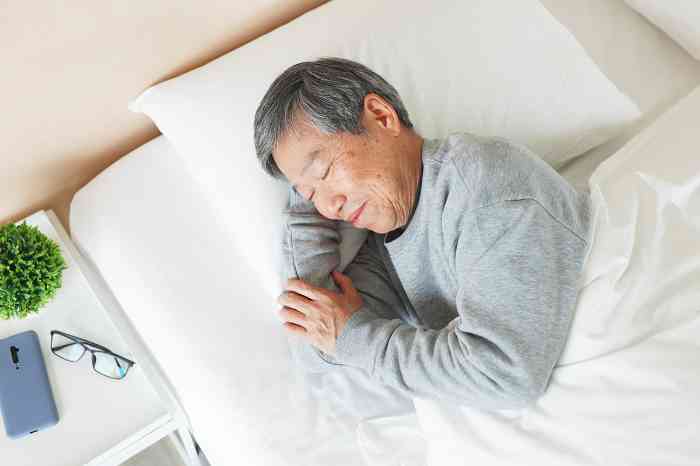 A man sleeping 