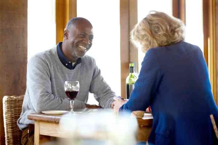 Couple drinking wine