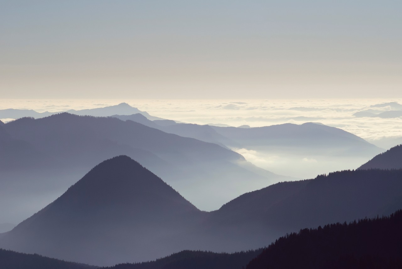 Un paysage de montagnes 