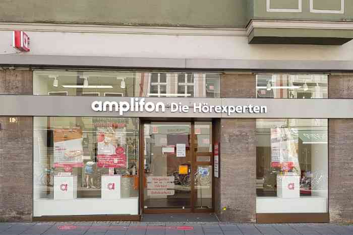 Außenansicht Amplifon Hörgeräte Augsburg