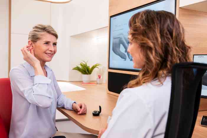 Audiologist and a patient 