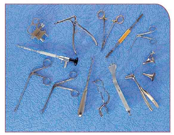 Instruments médicaux pour médecin orl 