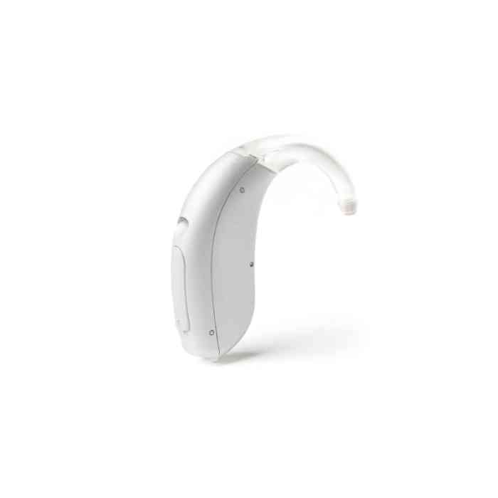 Discrete but powerful Mini Behind-The-Ear hearing aid