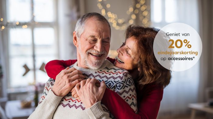 Blij koppel senioren