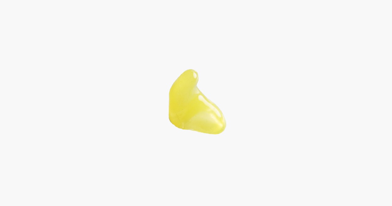 Tappi su misura per dormire di colore giallo