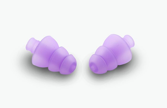Bouchons d'oreilles violets pour dormir