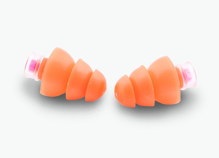 Bouchons d'oreilles orange pour avion