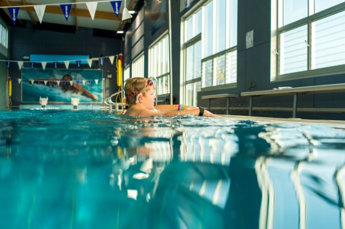 Person in a pool