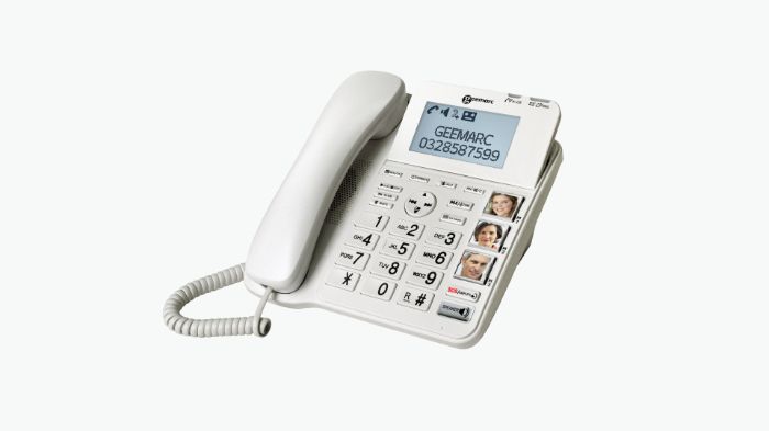 Festnetz-Telefon mit Lichtsignalen