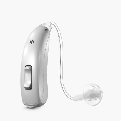 Motion Charge&Go Silver: rechargeable BTE hearing aid