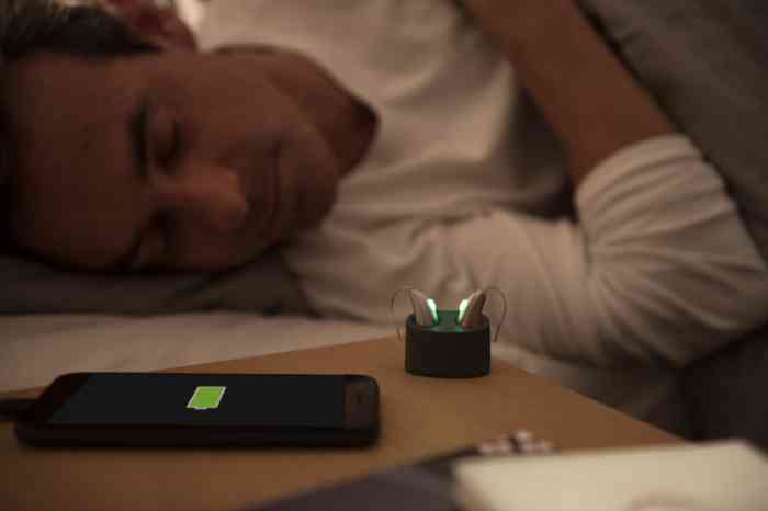Support pour recharger ses appareils auditifs rechargeables durant la nuit