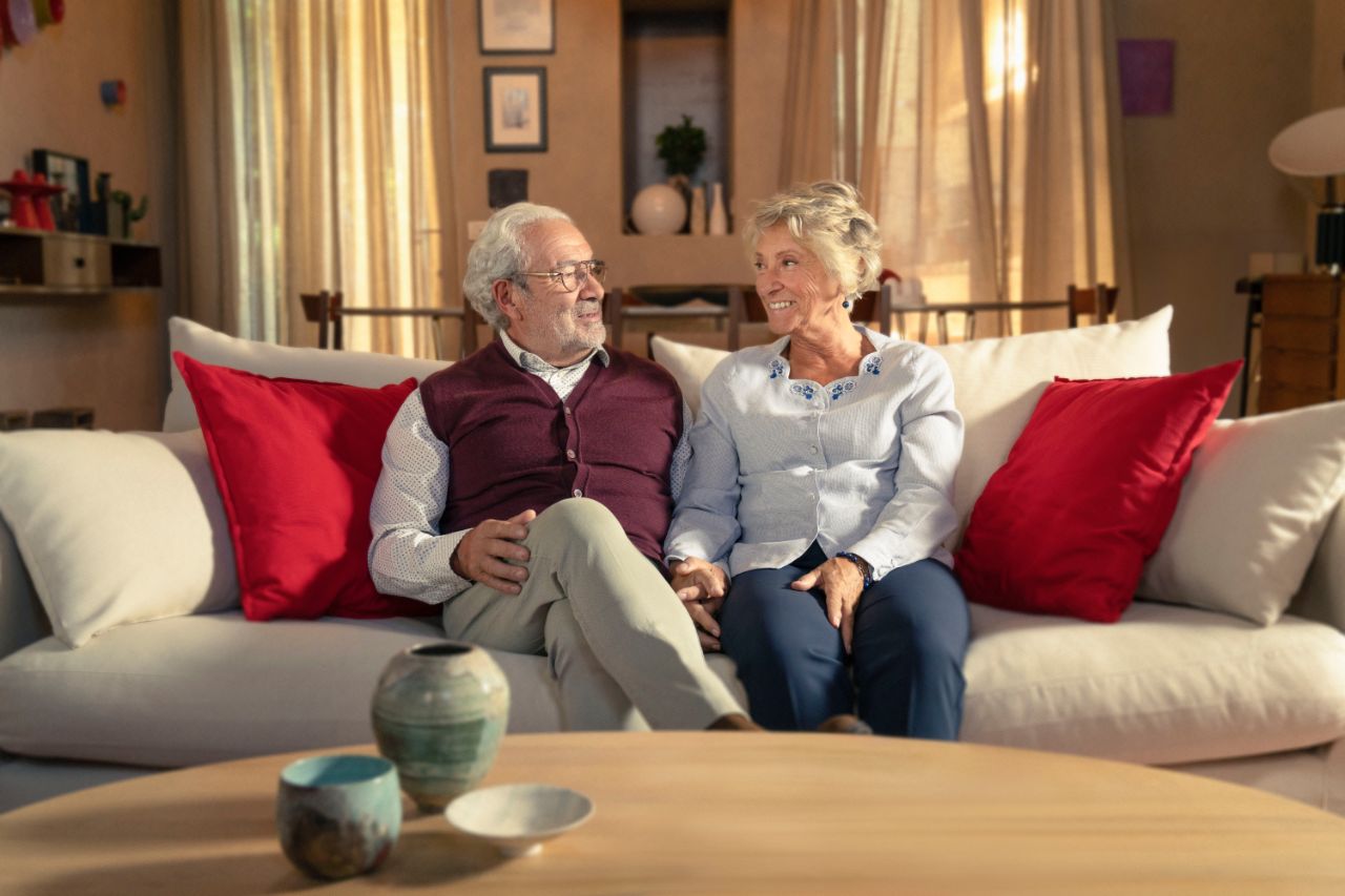Man en vrouw met tablet