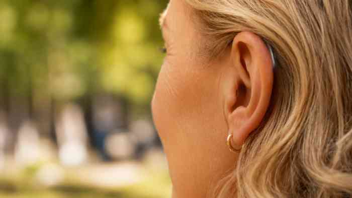 Discreet design hearing aids